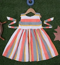 Toddler Girls Floral Print Ruffle Trim Belted Dress-thumb1