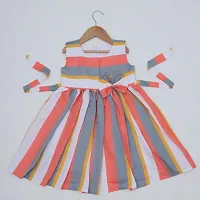 Toddler Girls Floral Print Ruffle Trim Belted Dress-thumb2