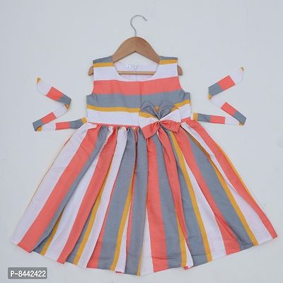 Toddler Girls Floral Print Ruffle Trim Belted Dress-thumb3