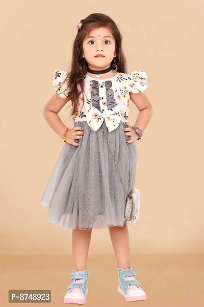 Fancy Cotton Blend Frock for Baby Girl-thumb3