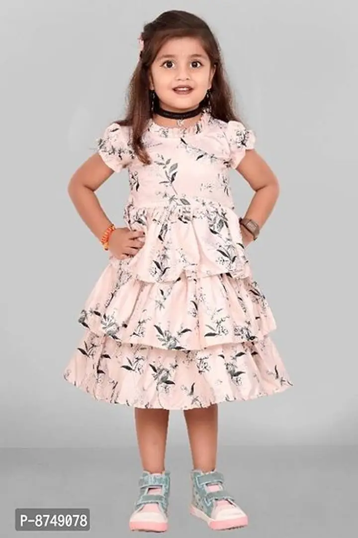 Fancy Satin Blend Frock for Baby Girl