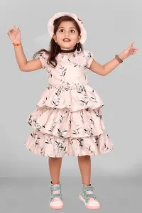 Fancy Satin Blend Frock for Baby Girl-thumb3