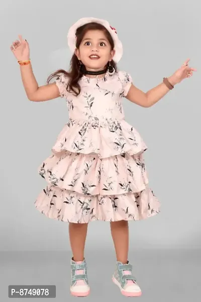 Fancy Satin Blend Frock for Baby Girl-thumb4