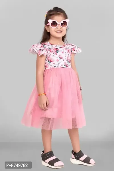 Fancy Cotton Blend Frock for Baby Girl-thumb2