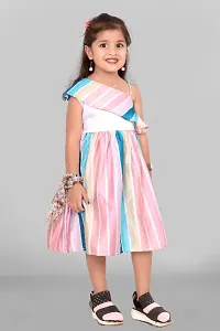 Fancy Satin Frock for Baby Girl-thumb1