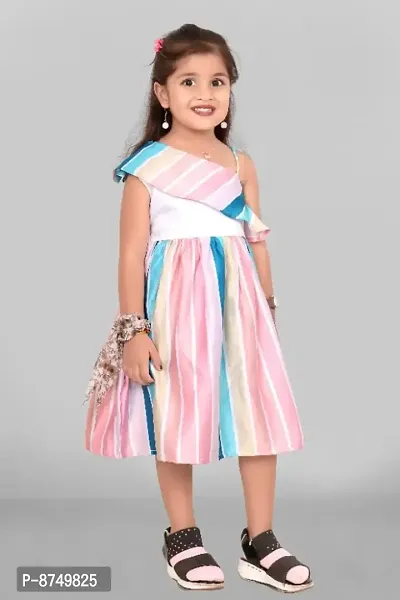 Fancy Satin Frock for Baby Girl-thumb2