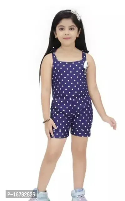 Fabulous Blue Phantom Self Pattern Two Piece Dress For Girls