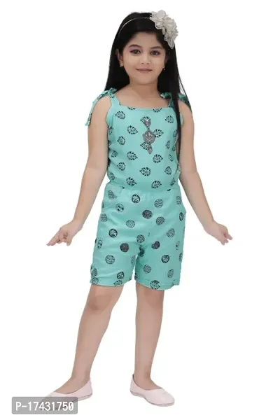 Girlrsquo;s Fancy Noodle Strap Jumpsuit For Party, Festive  Ethnic Wear.-thumb5