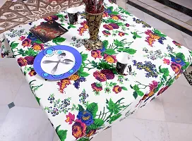 Miyanbazaz Textiles Cotton Square Floral Dining/Tea/Coffee Table Cover for Home (Multicolor, 60X60 Inch)-thumb3