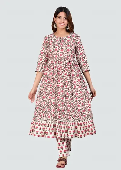 Women Casual Floral Kurta pant