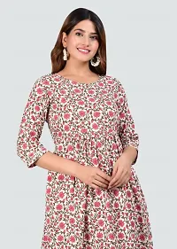 Women Casual Floral Printed Cotton Kurta pant-thumb4