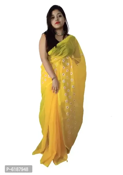 Beautiful Cotton Silk Jamdani Saree without Blouse piece-thumb0