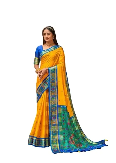 Fancy Georgette Saree with Blouse Piece For Women