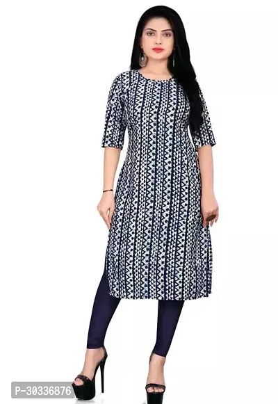 Stylish Multicoloured Crepe Kurta For Women-thumb0