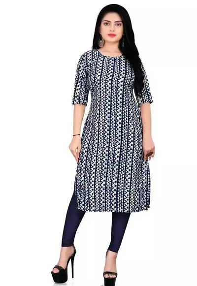 Straight Crepe Kurta For Women