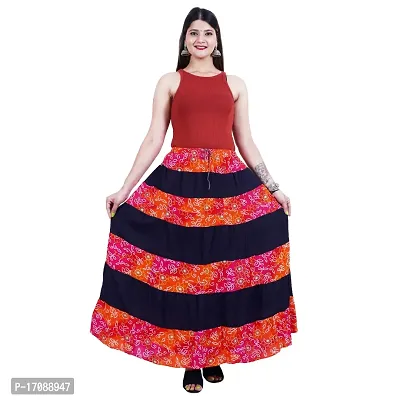 Stunning Multicoloured Cotton Long Skirts For Women-thumb0