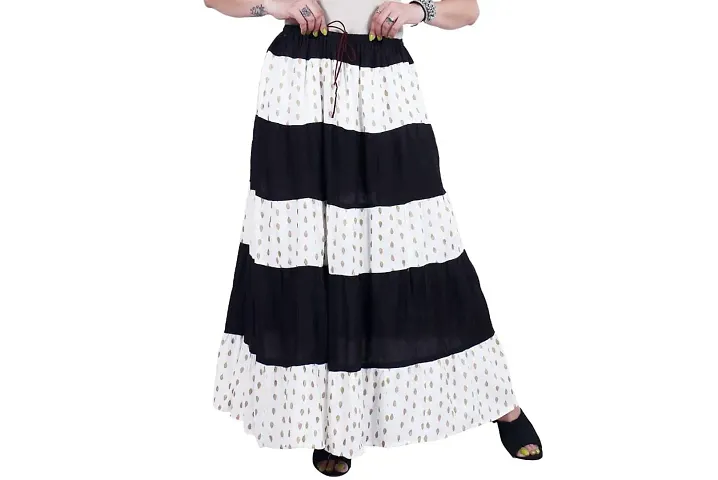 Stylish Cotton Printed Ethnic Skirt