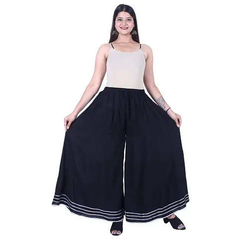 Stylish Cotton Tiered Palazzo Pant