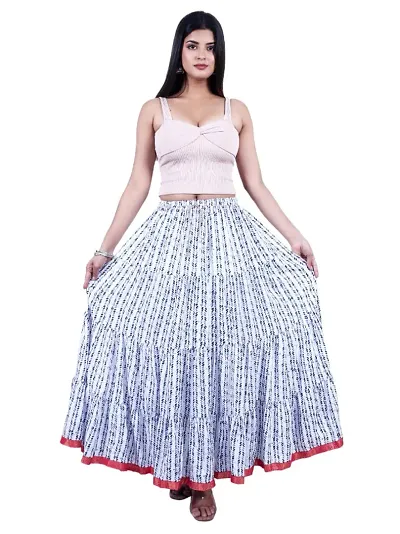 Stylish Printed Cotton Skirts For Women