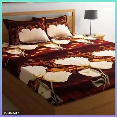 Cotton Bedsheet with 2 pillow cover-thumb0