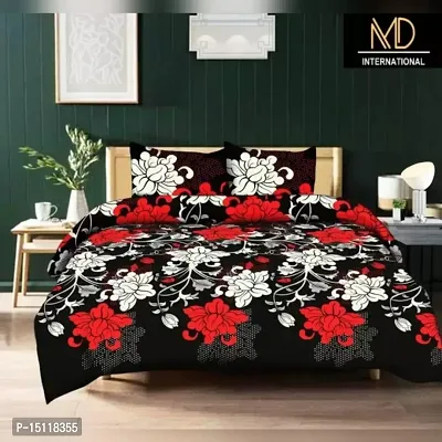 Lifestyle creation   1 double Bed sheet 2 Pillow cover new-thumb0