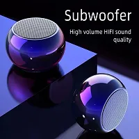 TECHFADE Portable M3 Wireless HiFi Outdoor Round Small Steel Cannon Stereo subwoofer Bluetooth Mini Speaker-thumb4
