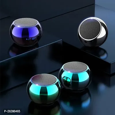TECHFADE Mini Boost 4 Colorful Wireless Bluetooth Speakers Mini Electroplating Round Steel Speaker