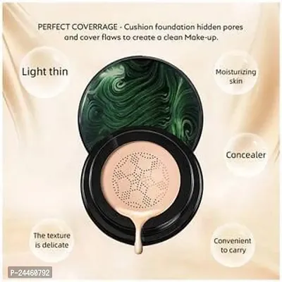 Sunisa 3 in 1 CC and BB Water Proof Foundation Concealer Cream with Air Cushion Mushroom (Natural)-thumb4