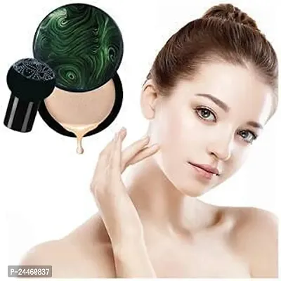 Air Cushion CC Cream Mushroom Head Foundation, Moisturizing BB Cream Makeup Long Lasting Matte Concealer (Natural) (pack of 1)-thumb0
