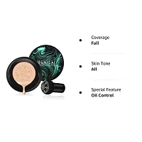 Air Cushion CC Cream Mushroom Head Foundation, Moisturizing BB Cream Makeup Long Lasting Matte Concealer (Natural) (pack of 1)-thumb2