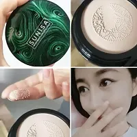 sunisa HUDABAR Beauty Air Cushion Mushroom BB  CC Cream Foundation Waterproof Foundation  (ivory white, 20 g)-thumb1