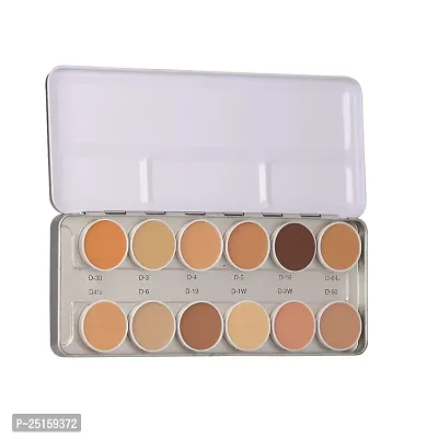 PROFESSIONAL MAKEUP Cover  Conceal Base Palette Water Sweat proof Long Lasting Finish Makeup Concealer Full Coverage Foundation 12 In 1