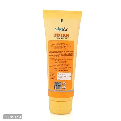 Ubtan Natural Face Wash for All Skin Type with Turmeric  Saffron for Tan removal and Skin brightning 100 ml-thumb3