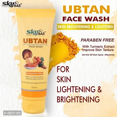 Ubtan Natural Face Wash for All Skin Type with Turmeric  Saffron for Tan removal and Skin brightning 100 ml-thumb4