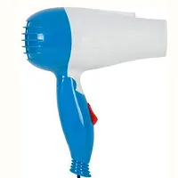 Professional Dryer NV-1290 Hair Dryer With 2 Speed Control Setting For Men/Women, Electric Foldable Hair Dryer Air Concentrator 1000 Watts (Blue)-thumb2
