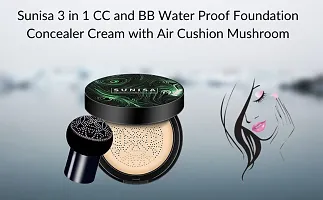 Sunisa CC Cream Waterproof Natural Foundation For Girls Women, 20g-thumb2