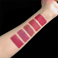 Red Lipstick Combo Pack - 4Pcs Liquid Mini Lipsticks  5in1 Matte Lipstick Set for Women - Long Lasting, Waterproof Lip Color-thumb2