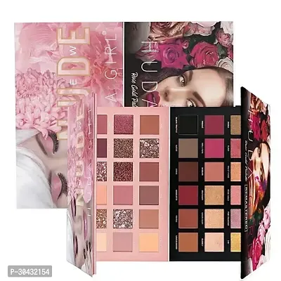 Rose Gold Remastered Edition + Nude Edition Eyeshadow Makeup Kit (Combo of 2 Eyeshadow)-thumb0