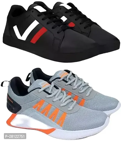 Stylish Sports Shoes for Men Pack Of 2-thumb0