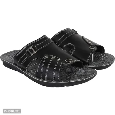 RAYS Black Casual Sandal Comfortable Sandals for Men's Size-6-thumb5