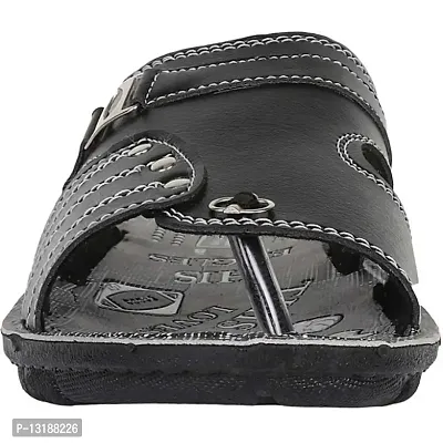 RAYS Black Casual Sandal Comfortable Sandals for Men's Size-6-thumb2