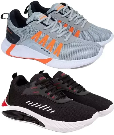 Elasa Muticolor Sports Shoes for men pack of 2