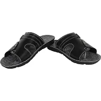 RAYS Black Casual Sandal Comfortable Sandals for Men's Size-6-thumb3