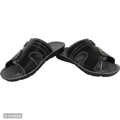 RAYS Black Casual Sandal Comfortable Sandals for Men's Size-6-thumb4