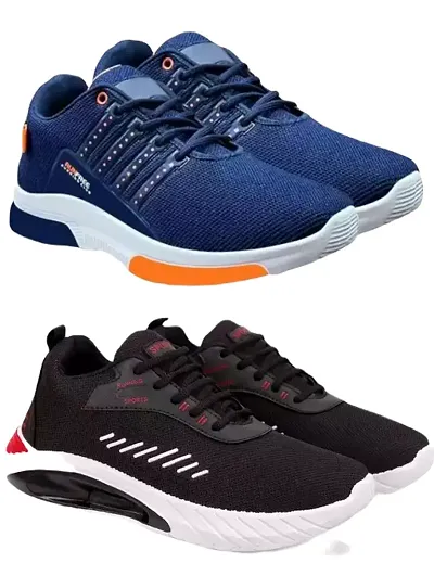 Stylish Sports Shoes for Men Pack Of 2