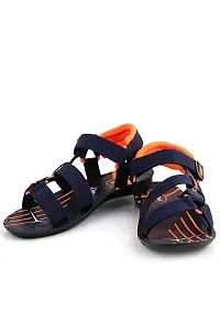 RAYS Men's PVC Sole Synthetic Leather Brown Slippers With Orange Sandals/Floaters In Combo Pack (Size: 7 Uk)-thumb3