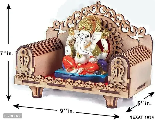 Premium Quality Designer Wooden God Aasan-thumb0