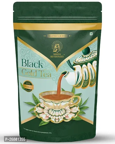 Green Beverages Black Gold Assam Premium Tea 1 kg | Blend of Select Assam Gardens | Leaf Tea-thumb0