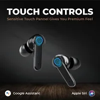 M19 TWS Bluetooth 5.1 Wireless In Ear Earbuds Touch Waterproof LED Digital Display Bluetooth Headset (Black, True Wireless)-thumb2