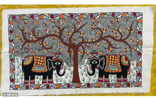 Beautiful Cotton Cloth Hand Painted Madhubani Wall Hangings